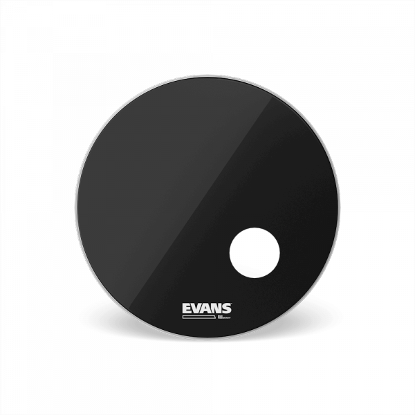 Peau grosse caisse Evans EQ3 Resonant Smooth Black BD18RB - 18 pouces