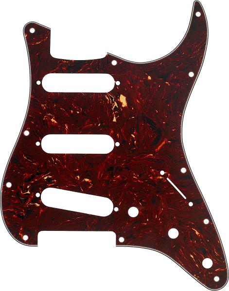 Pickguard Fender 11-Hole Modern-Style Stratocaster S/S/S 4-Ply - Tortoise Shell