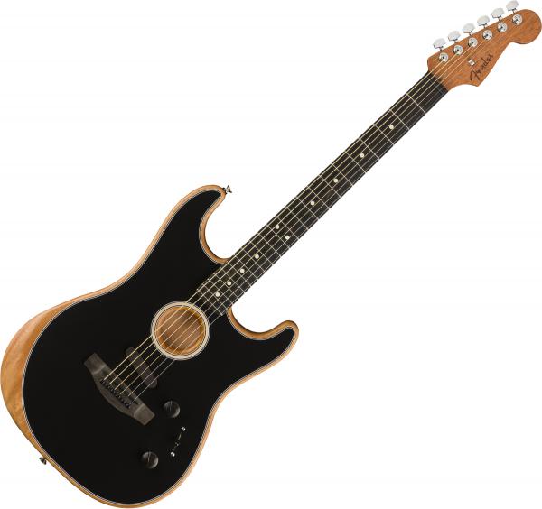 Guitare electro acoustique Fender American Acoustasonic Stratocaster - Black