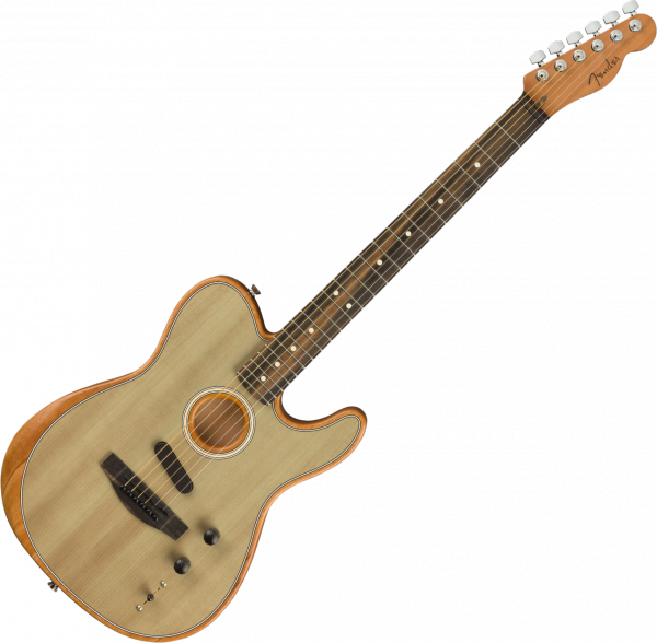 Guitare electro acoustique Fender American Acoustasonic Telecaster (USA) - Sonic gray