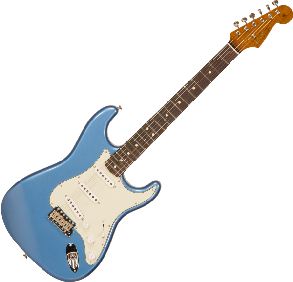 Guitare électrique solid body Fender Custom Shop 1963 Stratocaster #R114765 - Lush closet classic lake placid blue