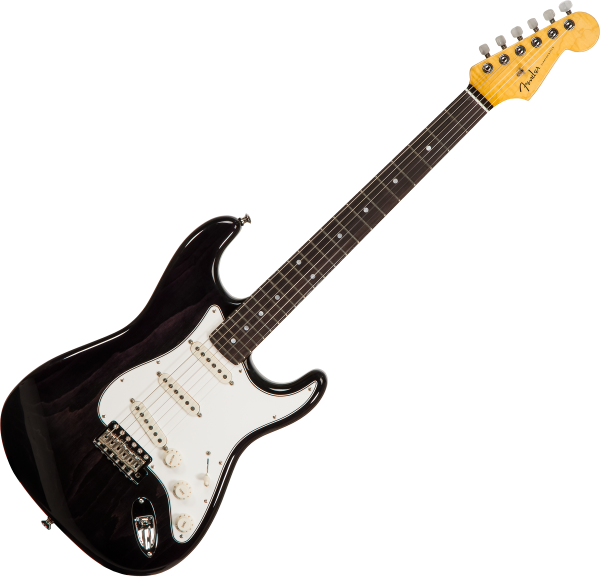 Guitare électrique solid body Fender Custom Shop Custom Stratocaster #XN144227 - Ebony transparent
