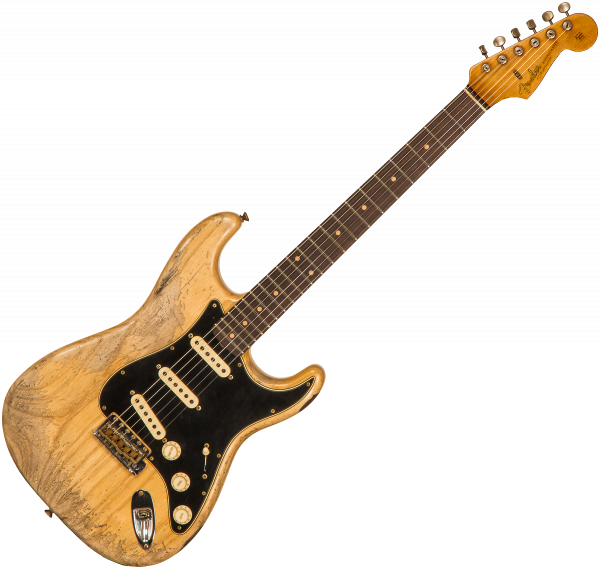 Guitare électrique solid body Fender Custom Shop Poblano Stratocaster #CZ559111 - Super heavy relic natural