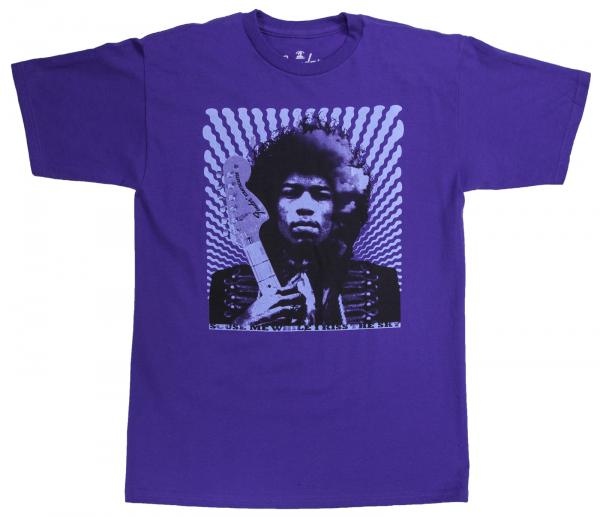 T-shirt Fender Hendrix Kiss The Sky Purple - S