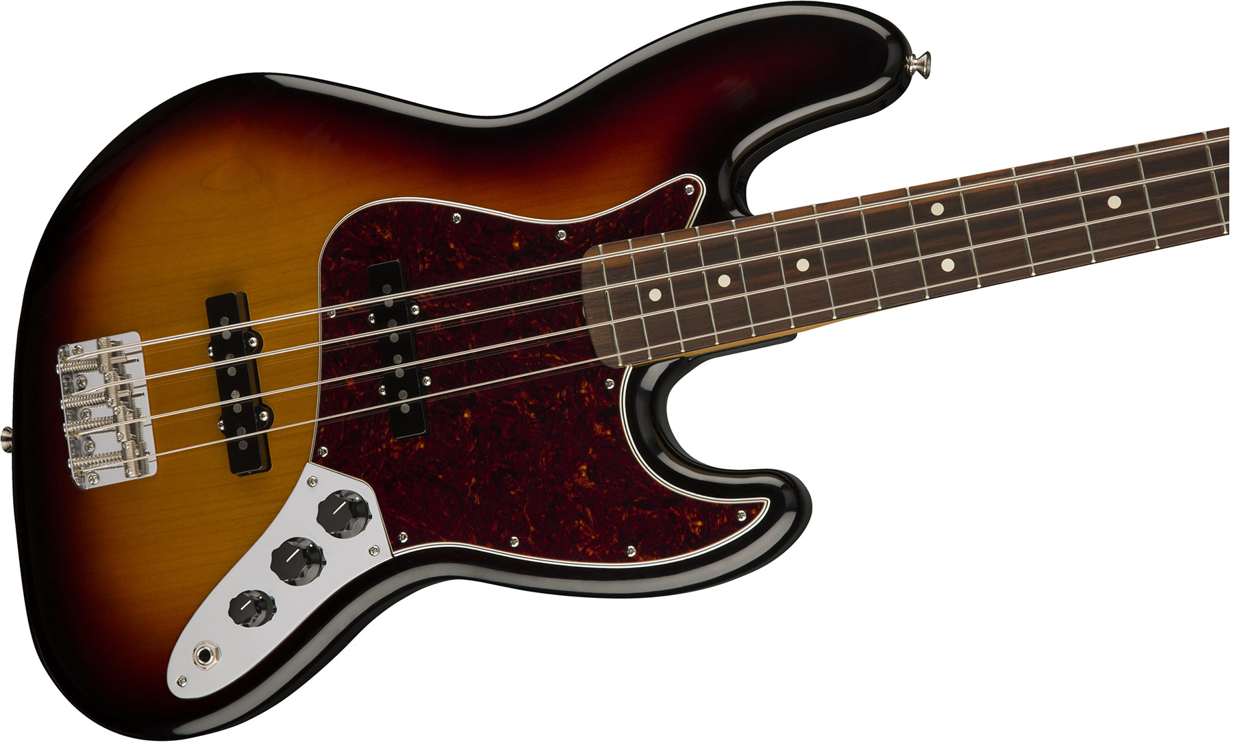 Fender 60s Jazz Bass Mex Pf 3 Color Sunburst Basse électrique
