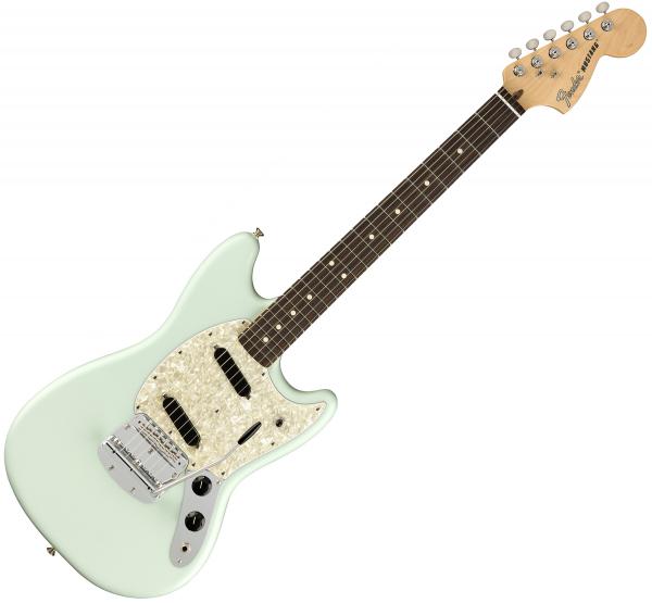 Guitare électrique solid body Fender American Performer Mustang (USA, RW) - Satin sonic blue