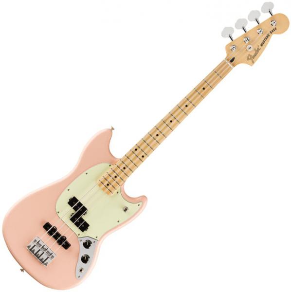 Basse électrique enfants Fender Player Mustang Bass PJ Ltd (MEX, MN) - Shell pink