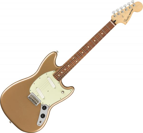 Guitare électrique solid body Fender Player Mustang (MEX, PF) - Firemist gold