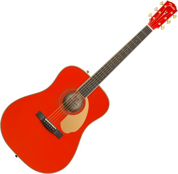 Guitare acoustique Fender PM-1 Deluxe Paramount Ltd - Fiesta red