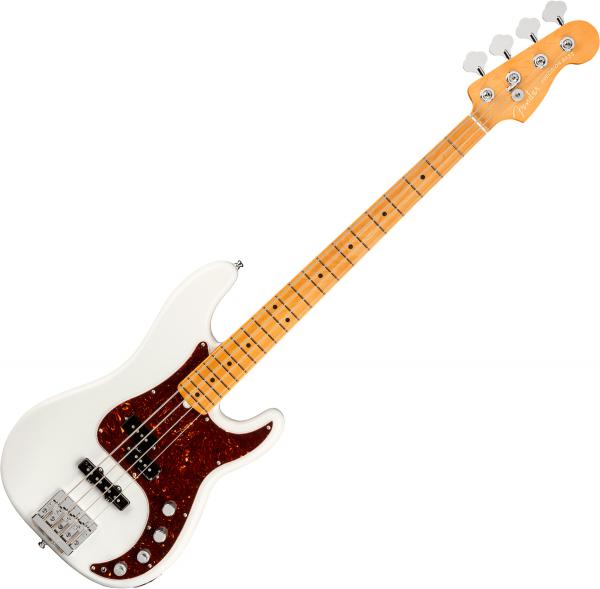 Basse électrique solid body Fender American Ultra Precision Bass (USA, MN) - Arctic Pearl