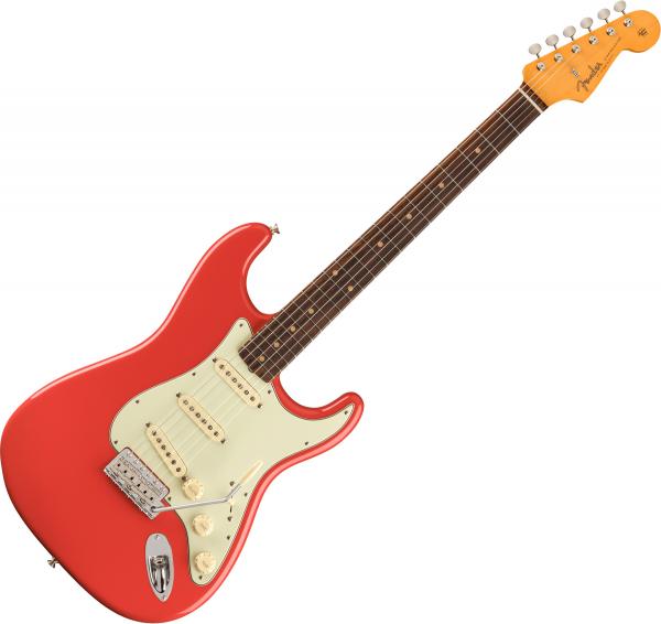 Guitare électrique solid body Fender American Vintage II 1961 Stratocaster (USA, RW) - Fiesta red