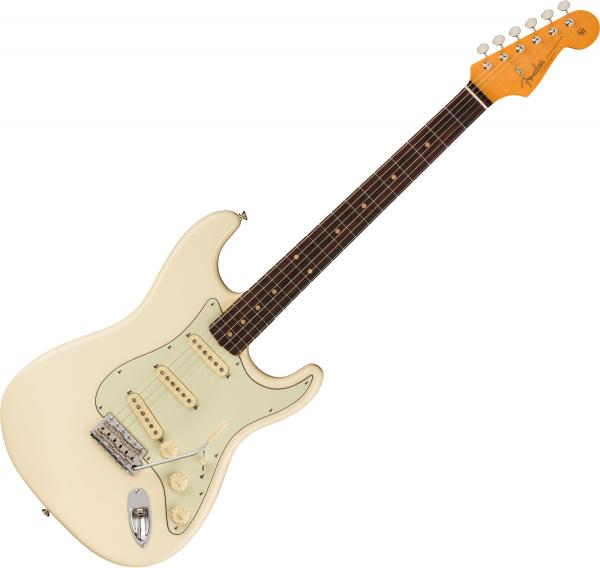 Guitare électrique solid body Fender American Vintage II 1961 Stratocaster (USA, RW) - Olympic white