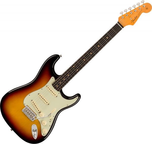 Guitare électrique solid body Fender American Vintage II 1961 Stratocaster (USA, RW) - 3-color sunburst