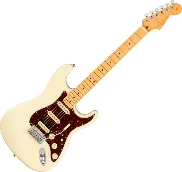 Guitare électrique solid body Fender American Professional II Stratocaster HSS (USA, MN) - Olympic white
