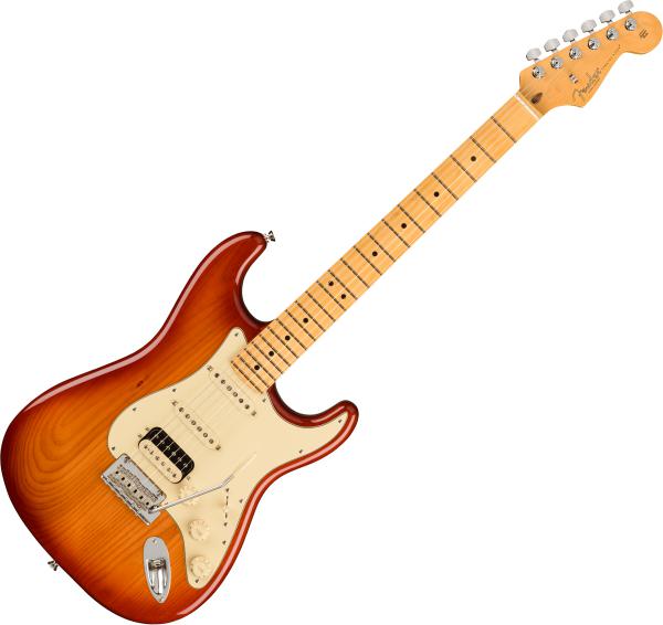 Guitare électrique solid body Fender American Professional II Stratocaster HSS (USA, MN) - Sienna sunburst