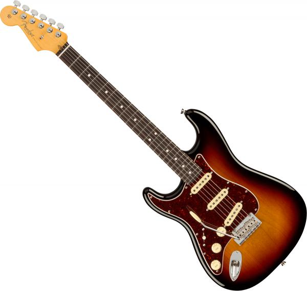 Guitare électrique solid body Fender American Professional II Stratocaster Gaucher (USA, RW) - 3-color sunburst