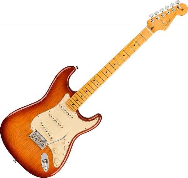Guitare électrique solid body Fender American Professional II Stratocaster (USA, MN) - Sienna sunburst