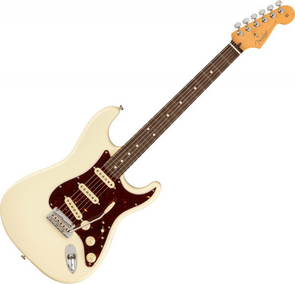 Guitare électrique solid body Fender American Professional II Stratocaster (USA, RW) - Olympic white