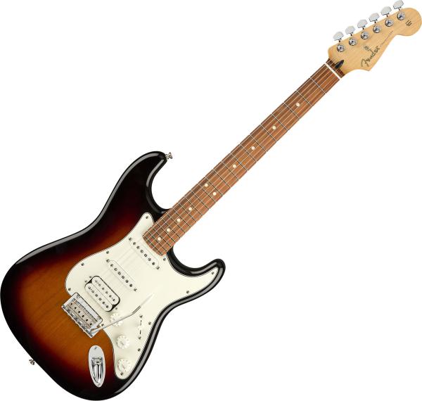 Guitare électrique solid body Fender Player Stratocaster HSS (MEX, PF) - 3-color sunburst