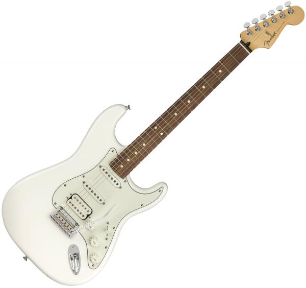 Guitare électrique solid body Fender Player Stratocaster HSS (MEX, PF) - Polar white