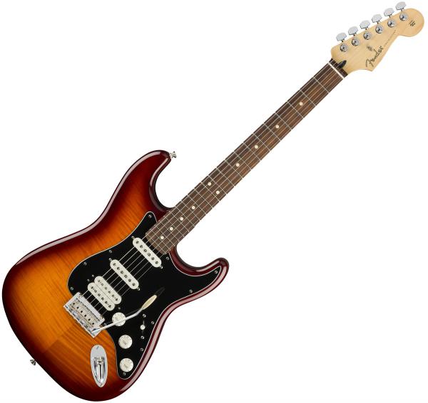 Guitare électrique solid body Fender Player Stratocaster HSS Plus Top (MEX, PF) - Tobacco burst