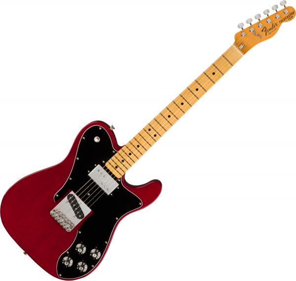 Guitare électrique solid body Fender American Vintage II 1977 Telecaster Custom (USA, MN) - Wine