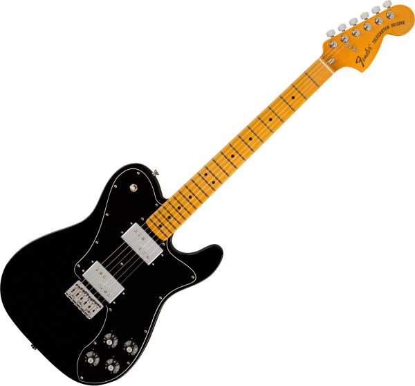 Guitare électrique solid body Fender American Vintage II 1975 Telecaster Deluxe (USA, MN) - Black