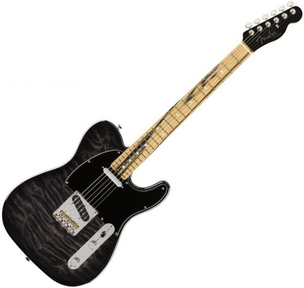 Guitare électrique solid body Fender American Pale Moon Telecaster Ltd (USA, EB) - Trans black