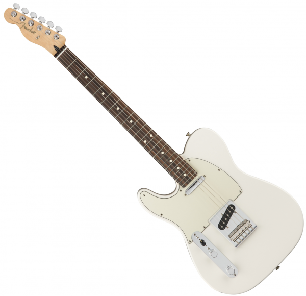 Guitare électrique solid body Fender Player Telecaster Gaucher (MEX, PF) - Polar white