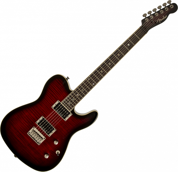 Guitare électrique solid body Fender Telecaster Korean Special Edition Custom FMT (LAU) - Black cherry burst