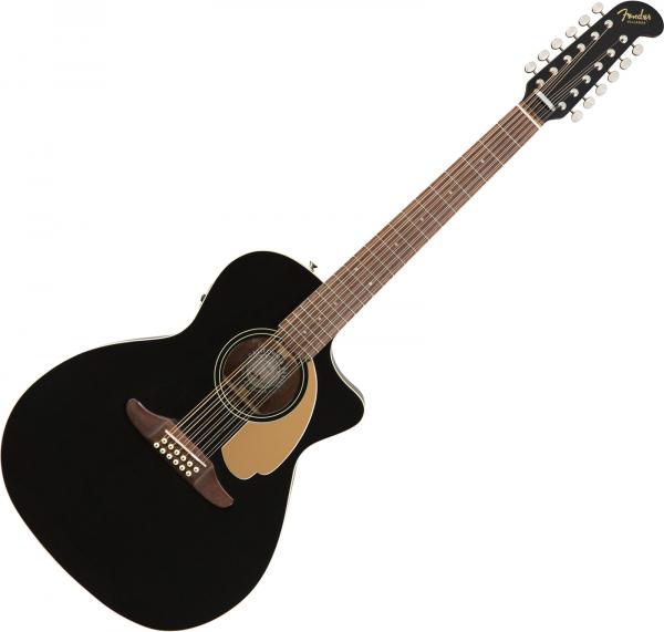 Guitare electro acoustique Fender Villager 12-String - Black
