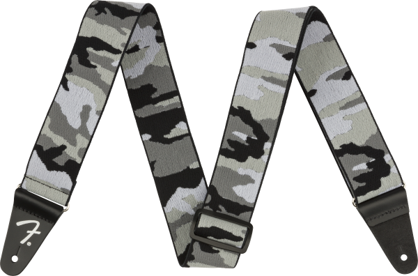 Sangle courroie Fender Weighless 2 Inches Camo Guitar Strap - Gray