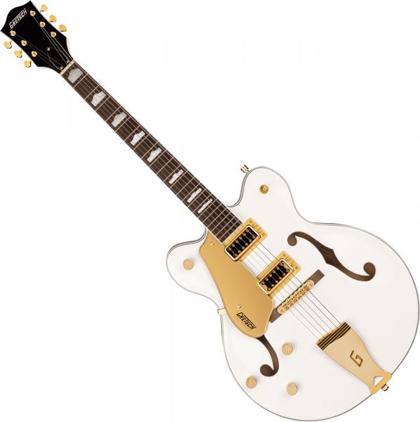 Guitare électrique 1/2 caisse Gretsch G5422GLH Electromatic Classic Hollow Body Double-Cut With Gold Hardware - Snowcrest white