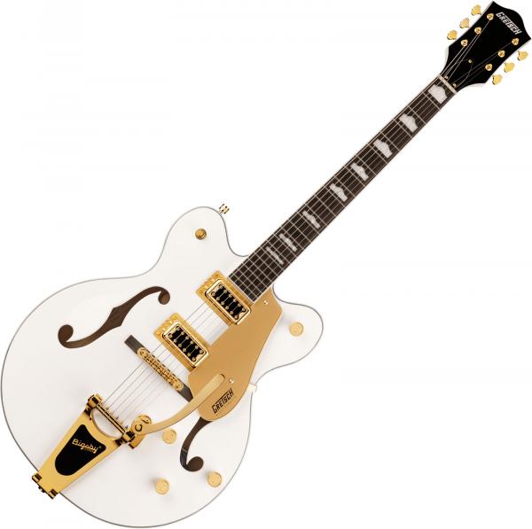 Guitare électrique 1/2 caisse Gretsch G5422TG Electromatic Classic Hollow Body Double-Cut with Bigsby And Gold Hardware - Snowcrest white