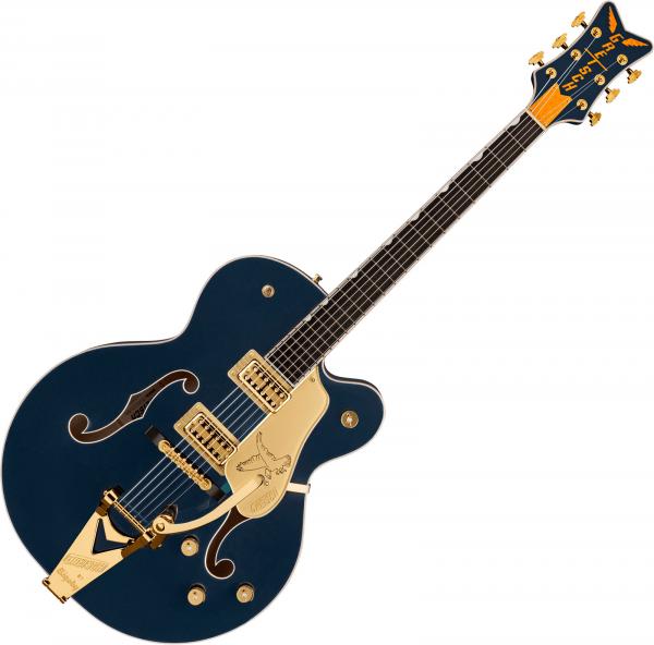 Guitare électrique 3/4 caisse & jazz Gretsch G6136TG Players Edition Falcon - Midnight sapphire