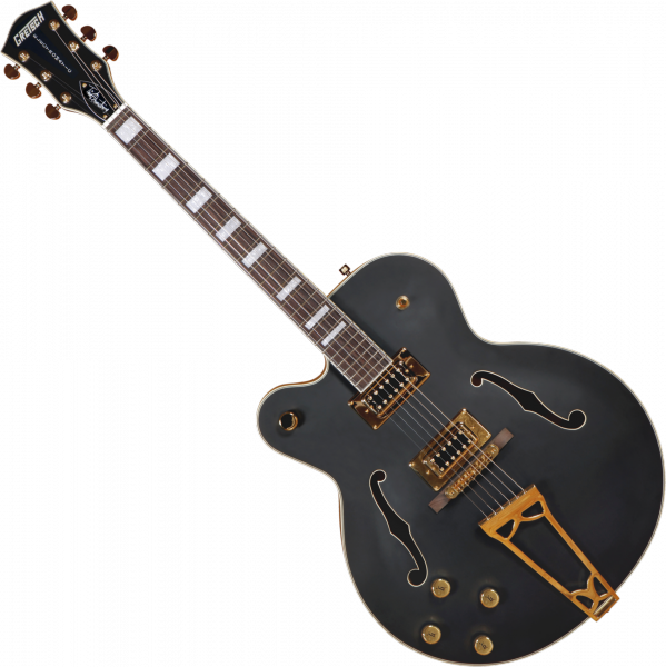 Guitare électrique 3/4 caisse & jazz Gretsch Tim Armstrong G5191BK Electromatic Hollow Body Left-Handed - Black matte