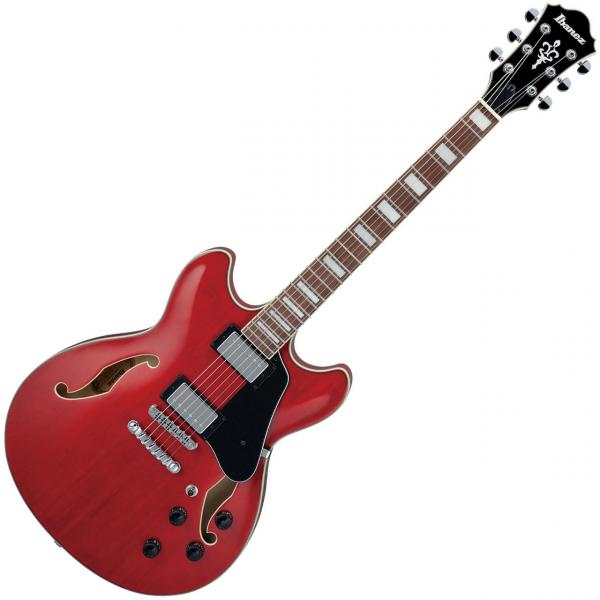 Guitare électrique 1/2 caisse Ibanez AS73 TCD Artcore - Transparent cherry red