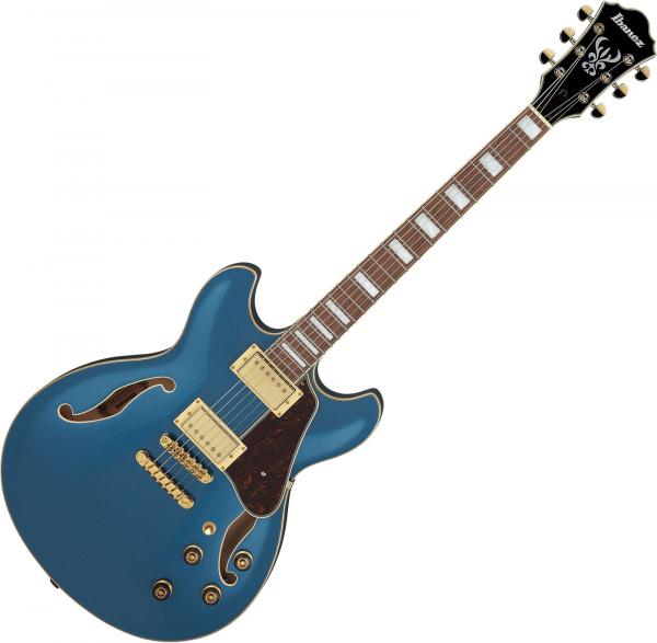 Guitare électrique 1/2 caisse Ibanez AS73G PBM Artcore - Prussian blue metallic