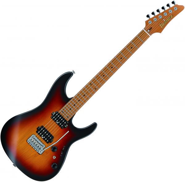 Guitare électrique solid body Ibanez AZ2402 TFF Prestige Japan - Tri fade burst flat