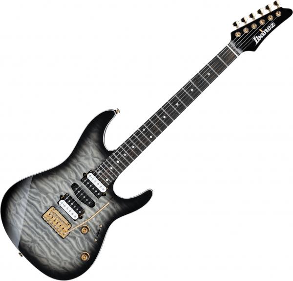Guitare électrique solid body Ibanez AZ47P1QM BIB Premium - Black ice burst