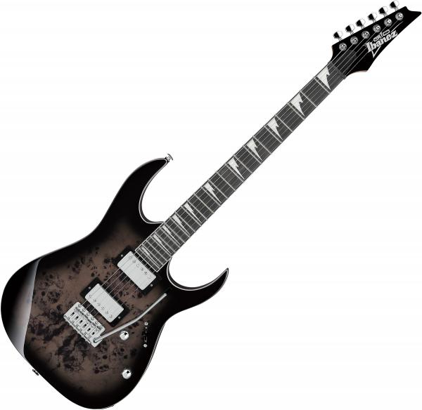 Guitare électrique solid body Ibanez GRG220PA1 BKB GIO - Transparent brown black burst