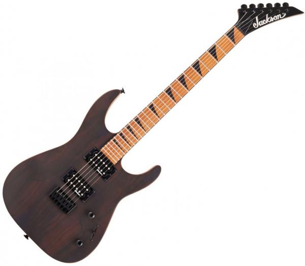 Guitare électrique solid body Jackson Dinky JS42 Ziricote FSR Ltd - Natural satin