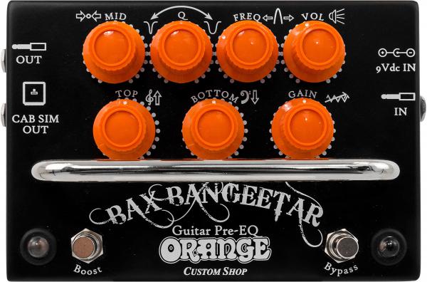 Pédale overdrive / distortion / fuzz Orange Bax Bangeetar Guitar Pre-EQ - Black