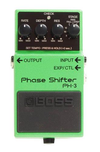 Pédale chorus / flanger / phaser / modul. / trem. Boss PH-3 Phase Shifter - Green
