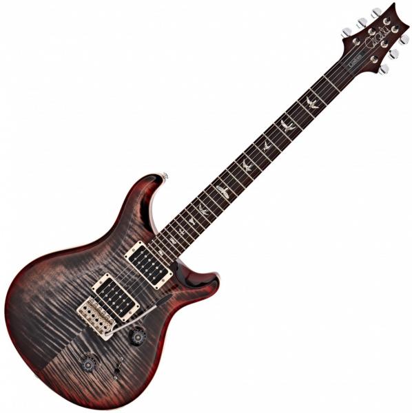 Guitare électrique solid body Prs USA Custom 24 - Charcoal cherry burst
