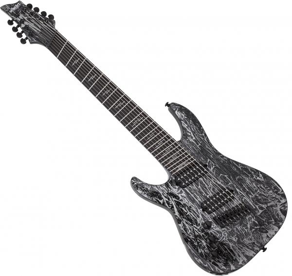 Guitare électrique multi-scale Schecter C-8 Multiscale Silver Mountain LH - silver mountain