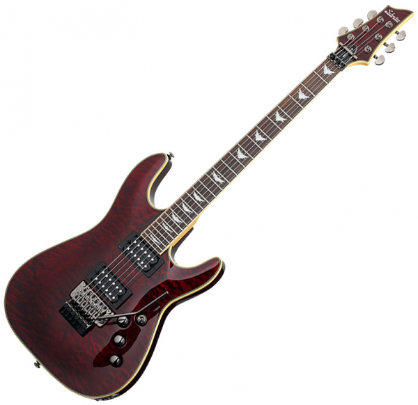 Guitare électrique solid body Schecter Omen Extreme-7 - Black cherry gloss