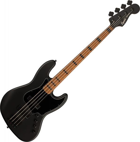 Basse électrique solid body Squier FSR Contemporary Active Jazz Bass HH Black Pickguard - flat black