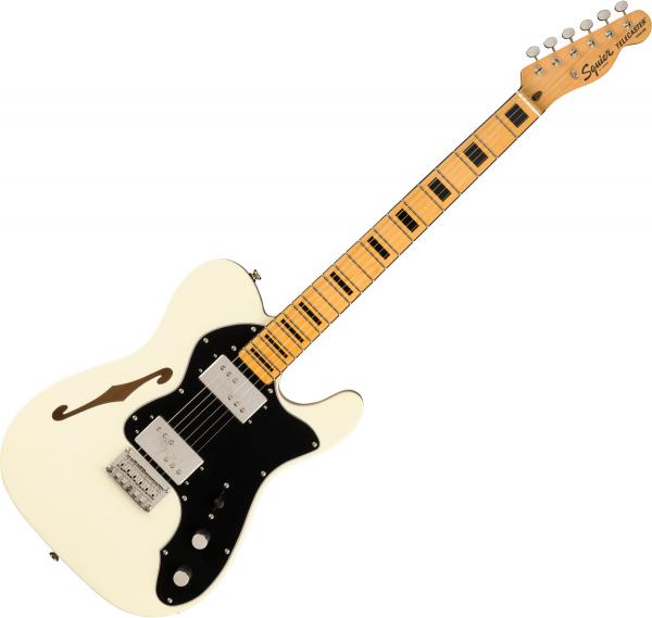 Guitare électrique solid body Squier FSR Classic Vibe '70s Telecaster Thinline Ltd - Olympic white