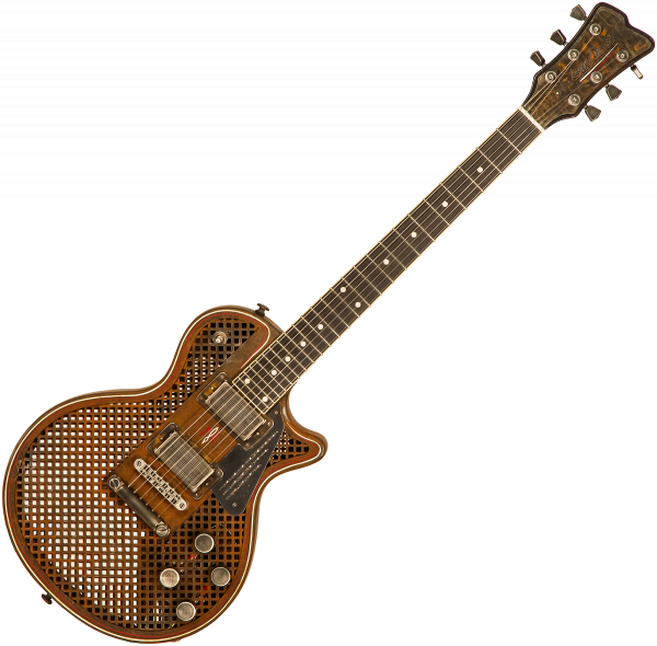 Guitare électrique solid body James trussart SteelDeville #21179 - Rust o matic pinstriped caged